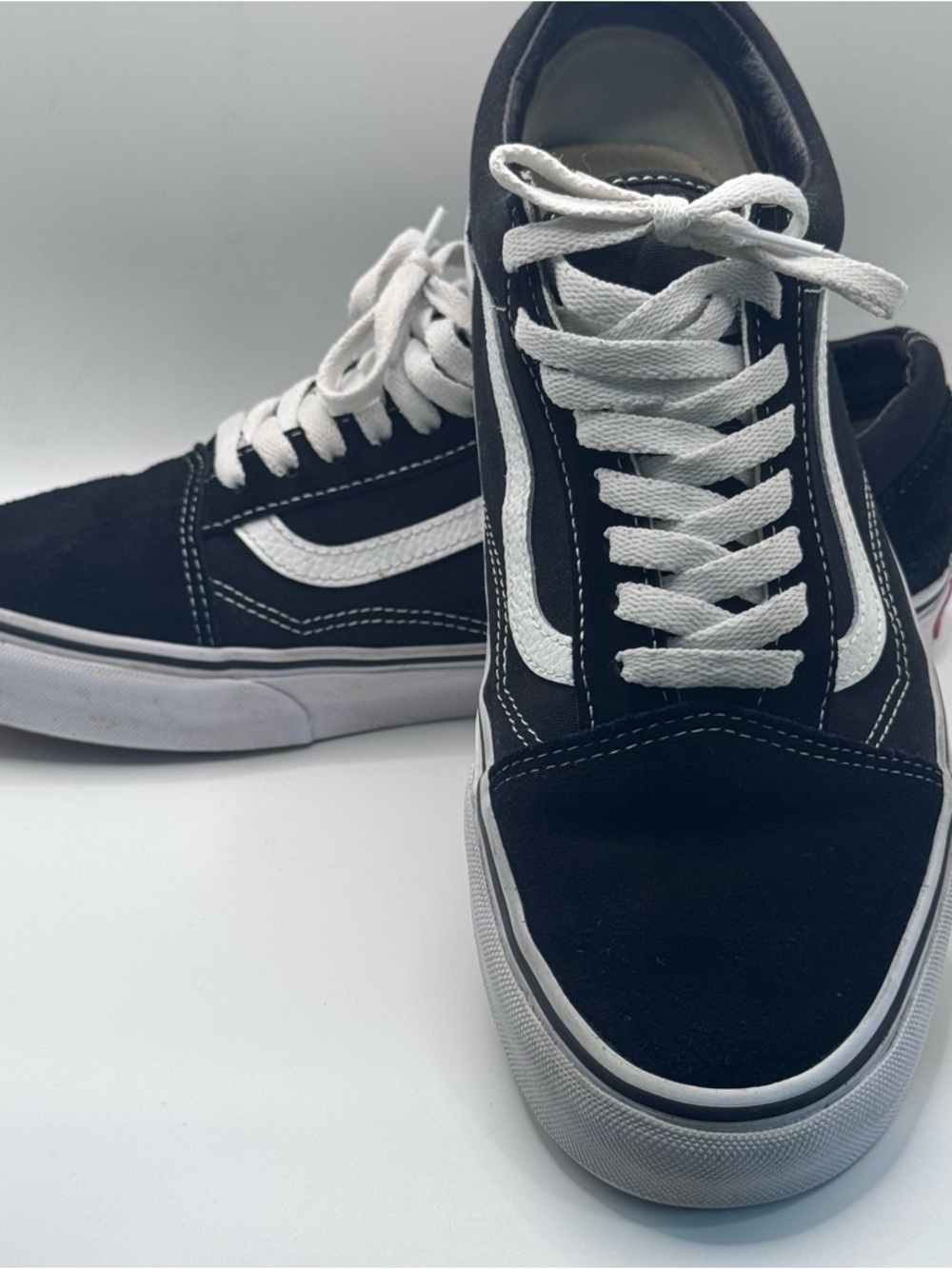 VANS Off The Wall Old Skool Black/White Casual Shoes Sneakers Unisex Sz M9.5 W11 - Picture 2 of 12